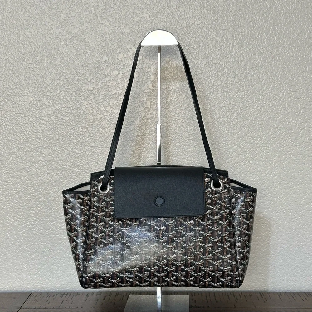 Goyard Rouette Souple Bag PM Noir Women Shoulder Crossbody Bag Good Condition - Picture 3 of 16